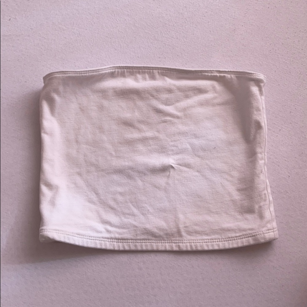 White mini crop top